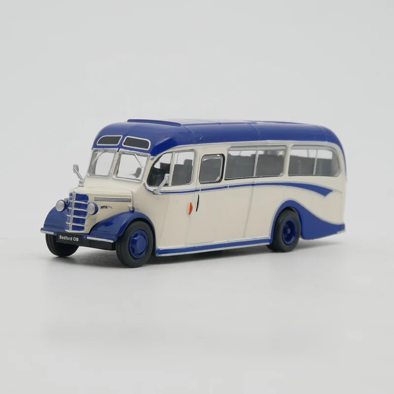 1:72 Scale Diecast Alloy Ist Bedford OB British Ford Bus Toys Cars Model Classic Adult Souvenir Collectibles Gift Static Display