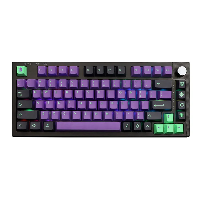 Imagem -02 - Gmk Eva Keycaps Grupo Teclado Mecânico Perfil Cereja Mecha 01 us ru kr jp Versão