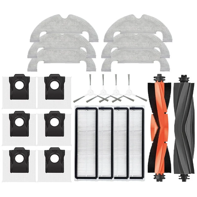 A02V-الفرشاة الجانبية الرئيسية فلتر Hepa ممسحة القماش كيس لجميع الغبار ل Dreame D10 Plus Gen 2 RLD32GD روبوت فراغ إكسسوارات قطع غيار #1