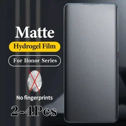 2-4pcs Matte Hydrogel Flexible Film For Honor 200 100 90 Lite 80 70 60 30 Pro Plus Frosted Screen Protector Honor X9 X9b X9a