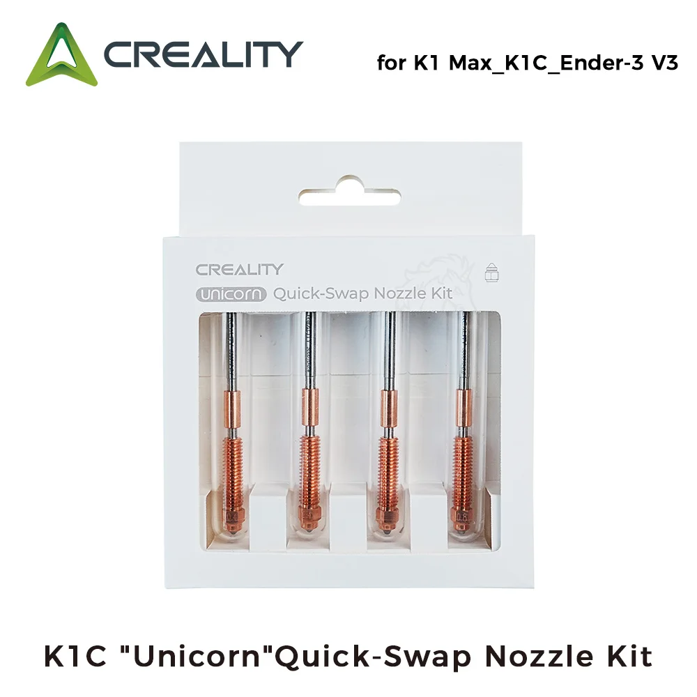 Creality K1 Max_K1C_Ender-3 V3 Unicorn Quick-Swap Nozzle Kit Swift Installation High-Flow Printing Upgraded