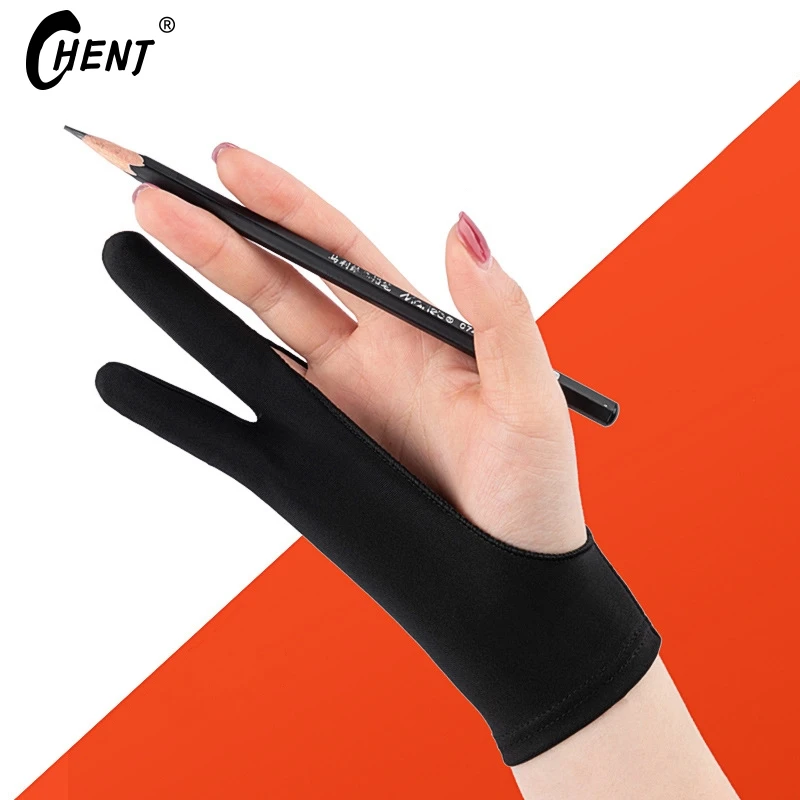 Anti Wear Anti Sweat Anti Dirt Sketch Oil Painting Two Finger Art Electronic Digital Board Screen Hand Drawn Drawing Gloves