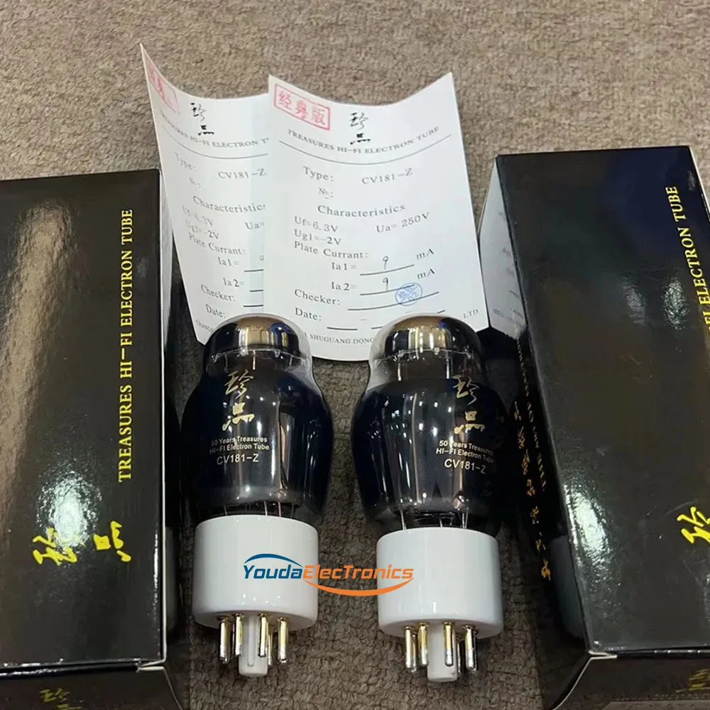 1 Matched pair 50years Shuguang Treasure CV181-Z Vacuum Tube CV181 CV181-T