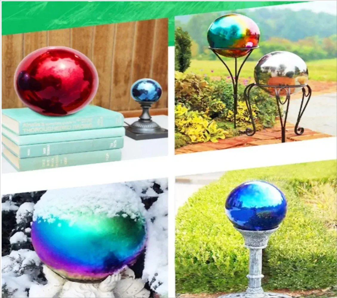 6pcs Commercial Event Wedding Decoration Silver Gold Red Large Inflatable Floating Mirror Balloon Disco Inflatable Mirror Ball