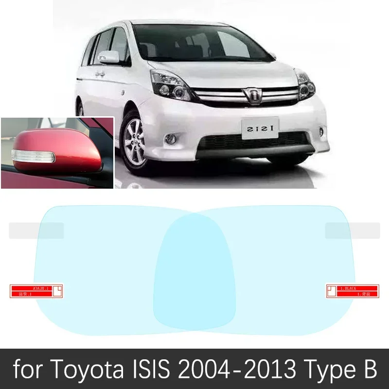 Full Cover Rainproof Anti-Fog Films For Toyota ISIS 2004~2018 Cover Rearview Mirror Clean Car Sticker Accessories