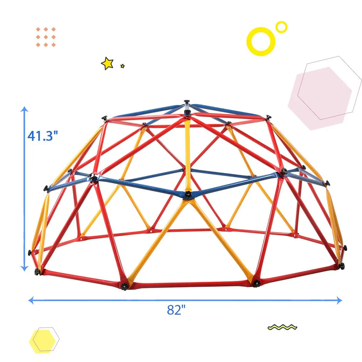 Children Climbing Frame, Universal Exercise Dome Climber, Monkey Bars, Play Center Outdoor Playground For Fun