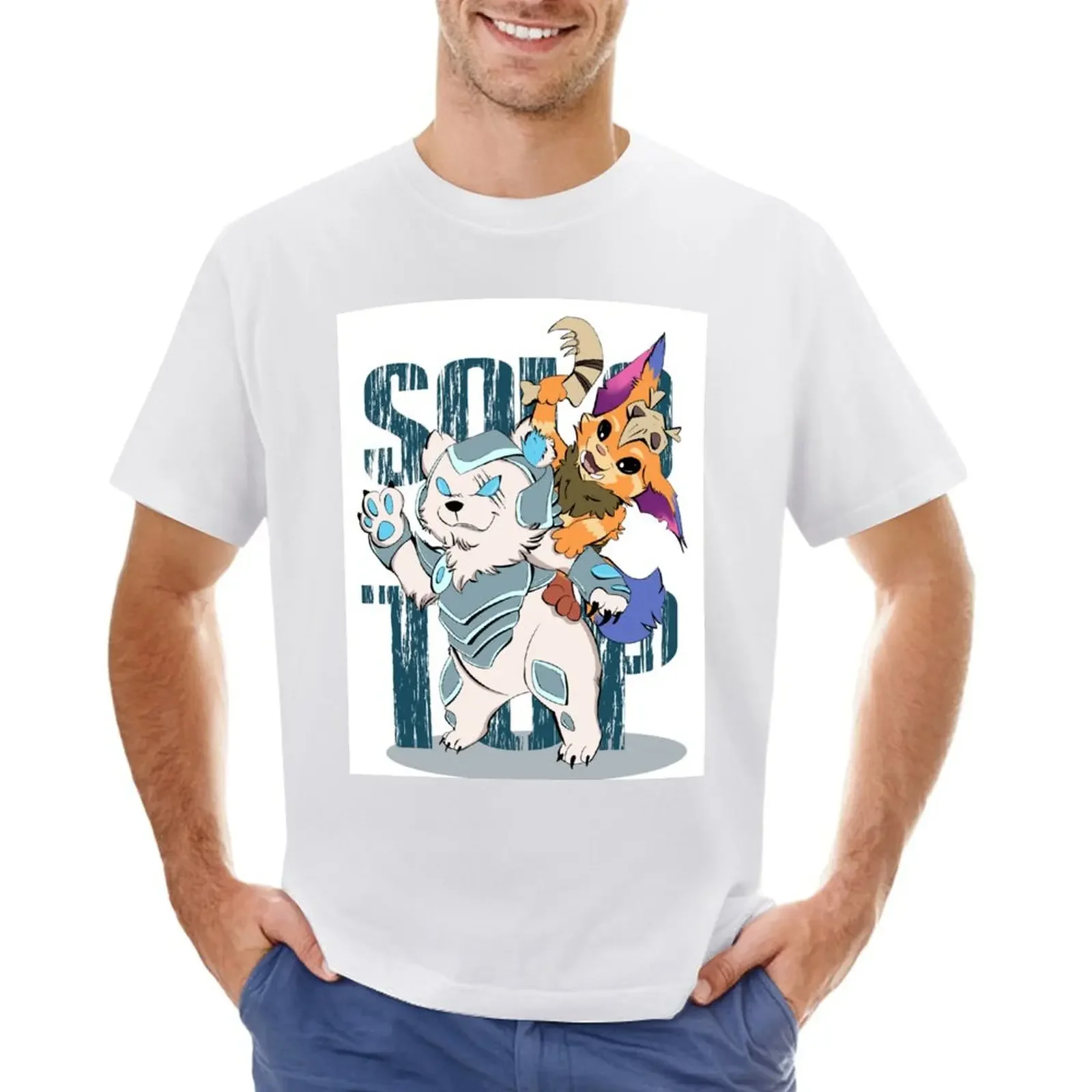 Solo Top T-shirt for a boy kawaii clothes graphics plain t shirts men