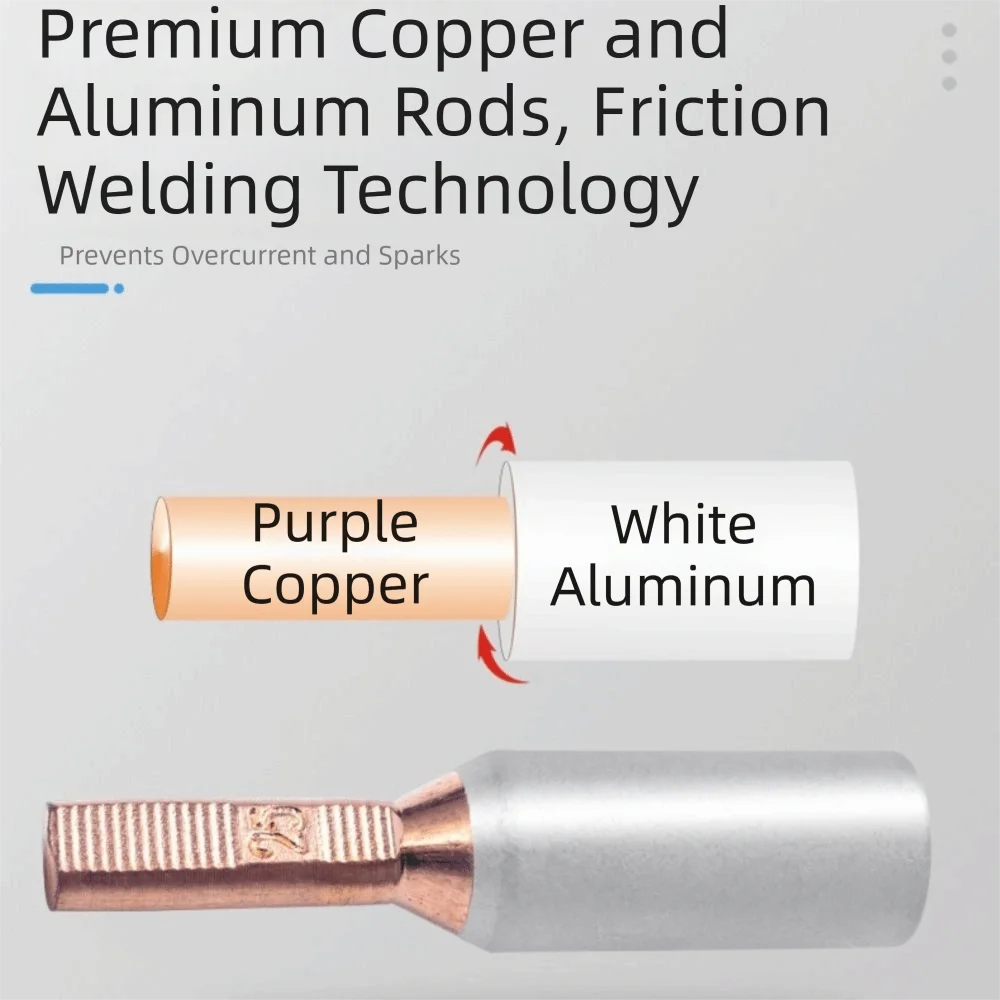 Cable Pin Copper Aluminum GTLA Terminal 10-70mm2 Small Cable Pin Binding Post Electric Meter Box Terminal Terminal Connection
