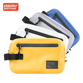 Osah 2L تجريب حزمة الخصر حقيبة سريعة الجافة السباحة الشاطئ حقيبة مضادة للماء مكافحة الأوساخ بولي كلوريد الفينيل التخييم السفر الرياضة المرأة حقيبة مستحضرات التجميل