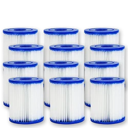 12pcs Pump Pool Filter Cartridge 58093 Type I for bestway 330 Gallon Pool Filter