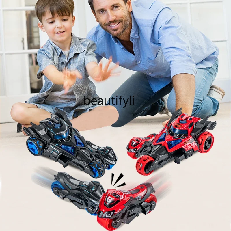 Children's Toys Boy Motorcycle Alloy Car 3-in-1 Puzzle