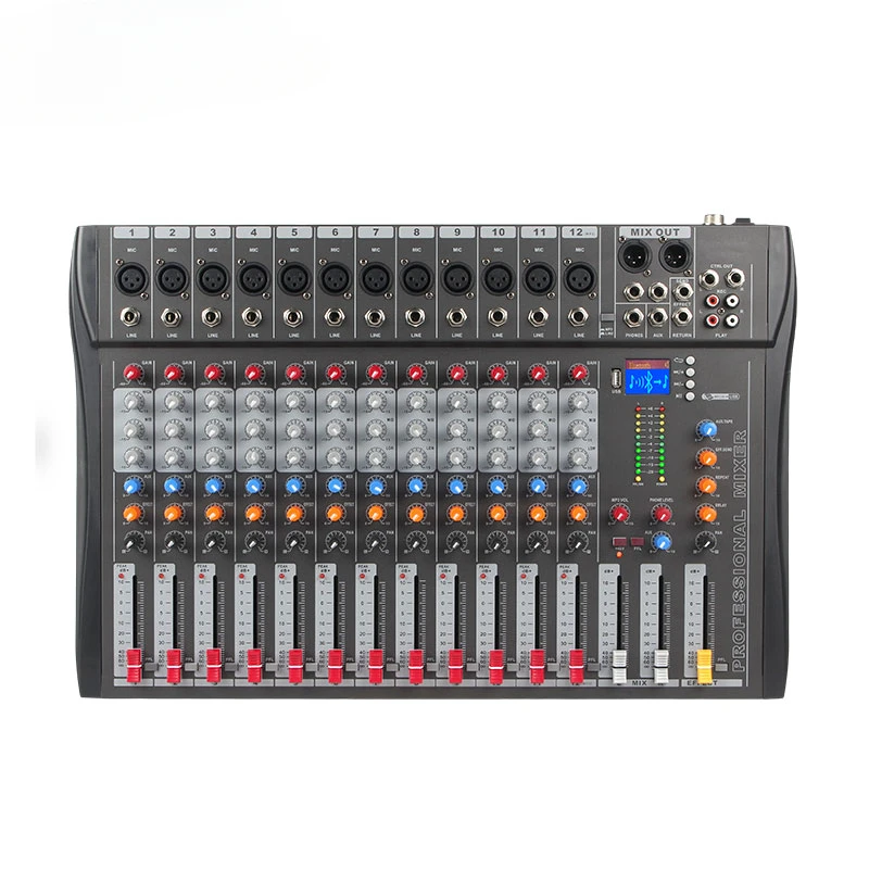 CT12 Multifunctional Profesional Audio Mixer Consola For DJ Club