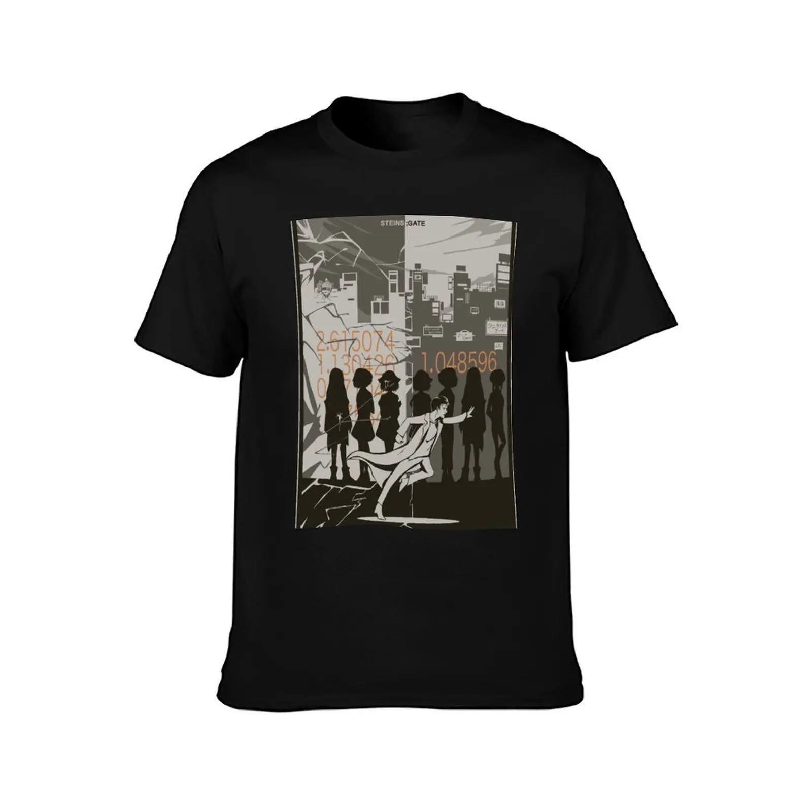 Steins;Gate T-Shirt cotton t shirt man T-Shirt