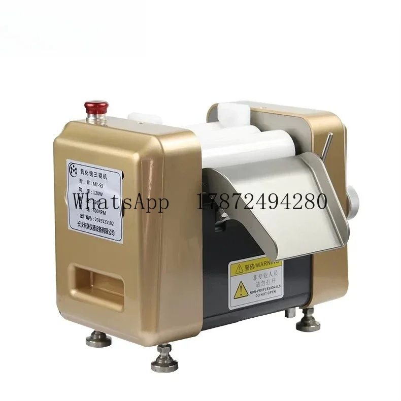 Lab Three Roll Mill Triple Roller Milling Machine 3 Roller Mill for Paint Ink Pigment Rolling Mill Grinding Machine