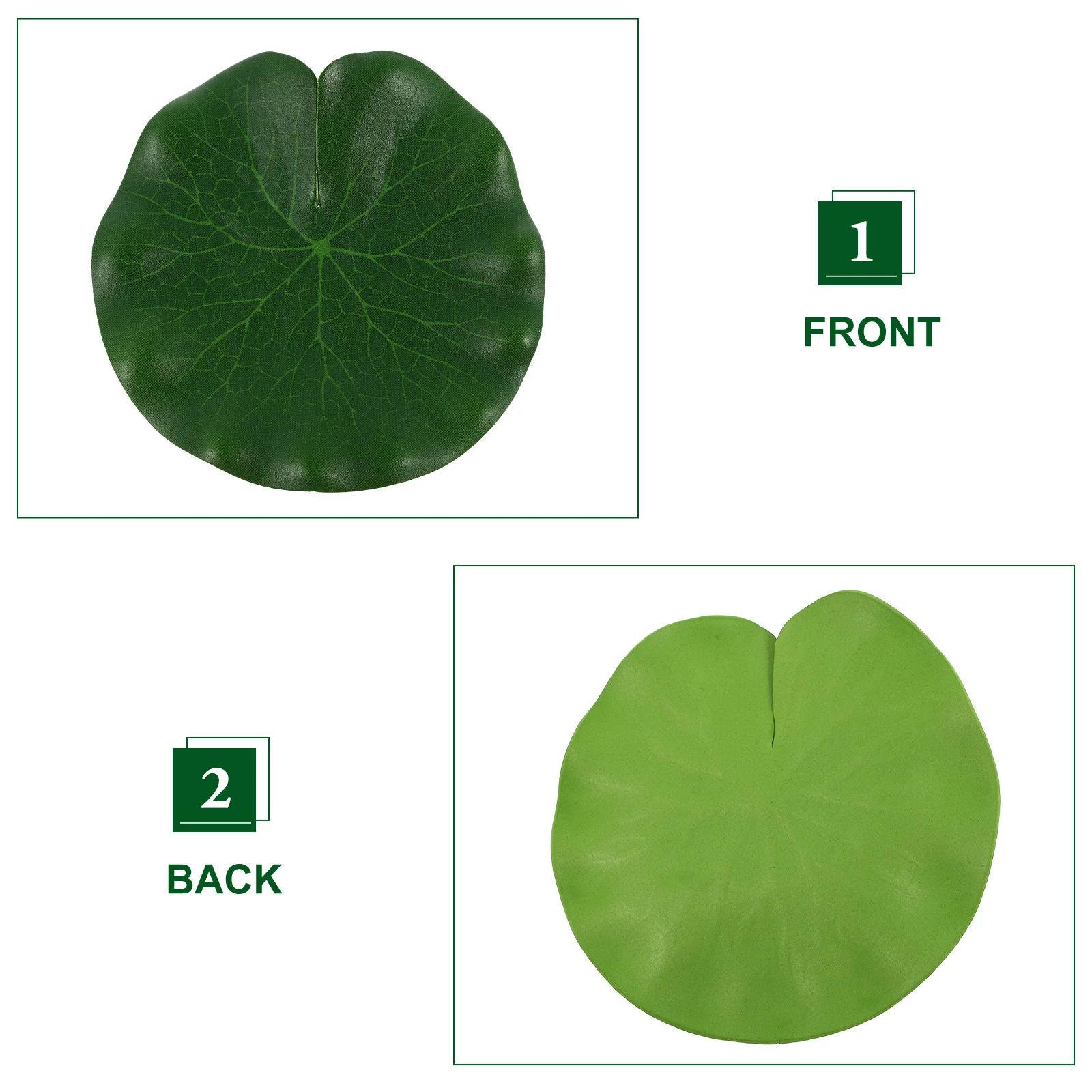 10Pcs Durable Lightweight Eva Lotus Leaves Fish Tank Pond Decoration Lifelike Natural Aquariums Landscape Decor