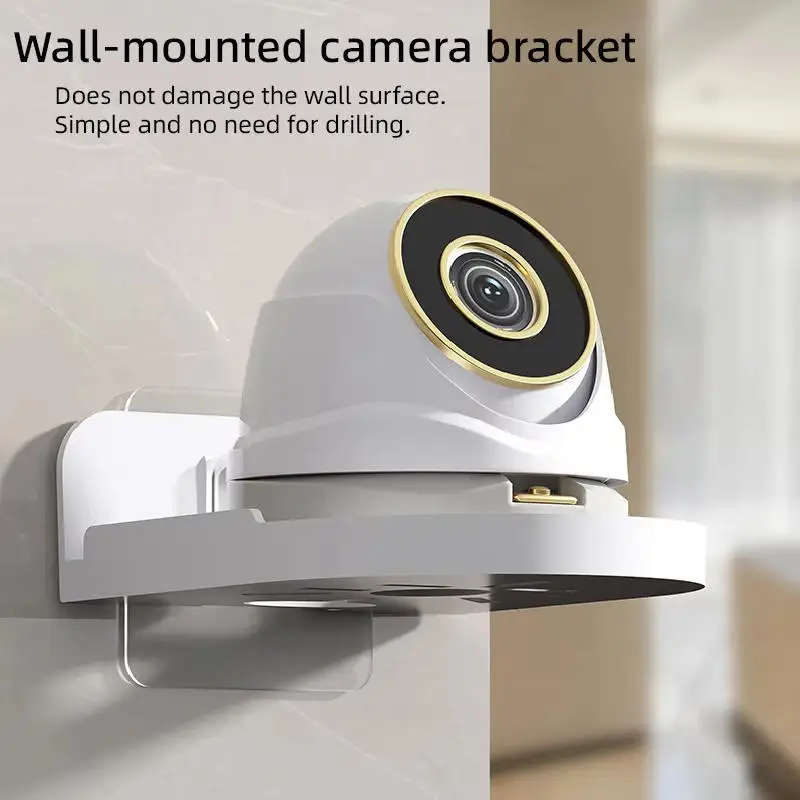 Punch-Free Security Surveillance Camera Stand New Traceless Wall-Mounted Bracket Home Self-Adhesive Drill-free Fixer 1pcs