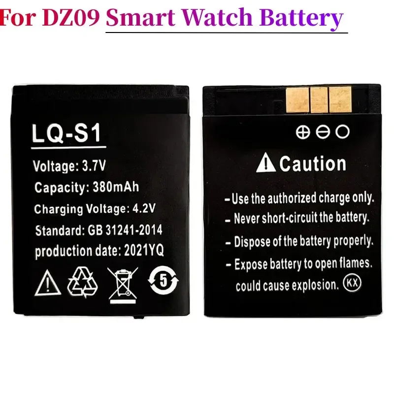 3.7 V 380mAh SmartWatch Battery Lithium Ion Polymer Battery For DZ09 Backup Battery For KSW-S6 RYX-NX9 A1 Smart Watch