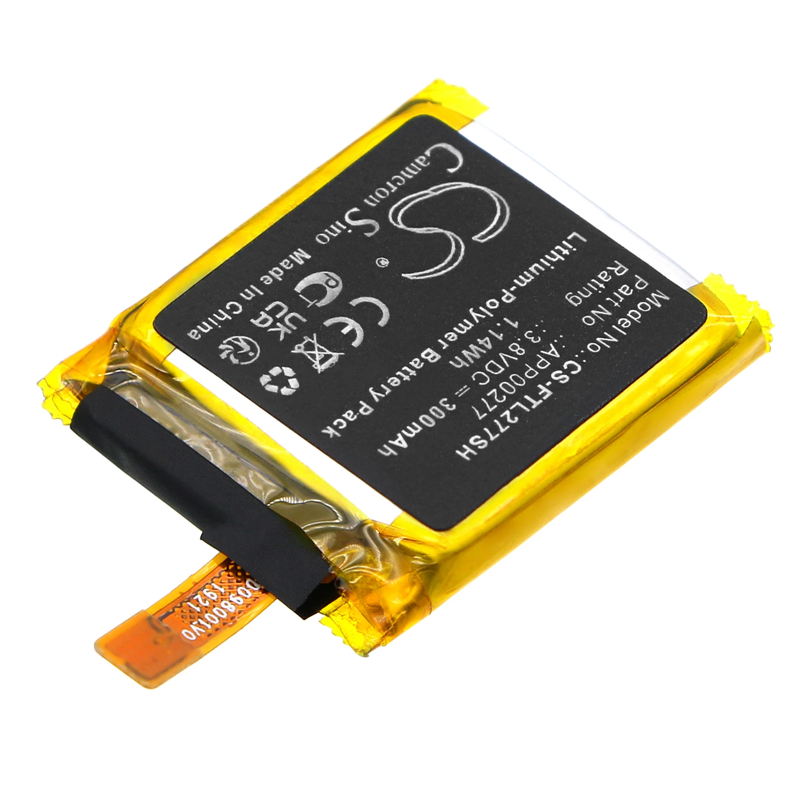 CS Replacement Battery For FOSSIL Launches LTE APP00277 300mAh / 1.14Wh Smartwatch