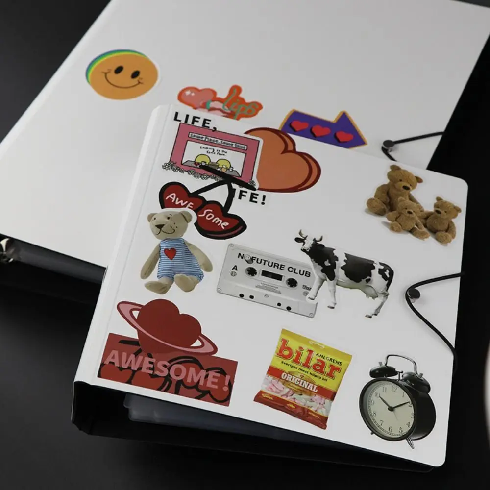 A5 Photocard جمع لون الحلوى مع لوحة يربك Photocard الموثق أربعة صناديق شبكة Kawaii الموثق بطاقات الصور #4