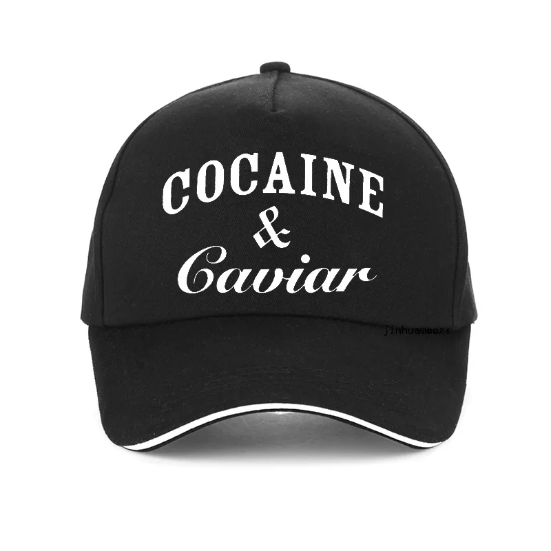 

Fashion Cocaines & Caviar Letter Print baseball cap Men Women Sport Casual golf cap High Quality Cotton adjustable Snapback hats