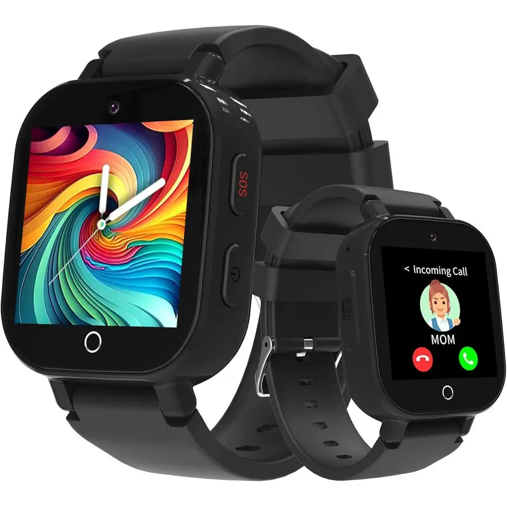 

Детские умные часы Phyulls 4G для мальчиков с GPS-трекером и видеозвонком, текстовым мониторингом, водонепроницаемые умные часы для детей 4–12 лет, SOS-вызов с одной клавишей Vo