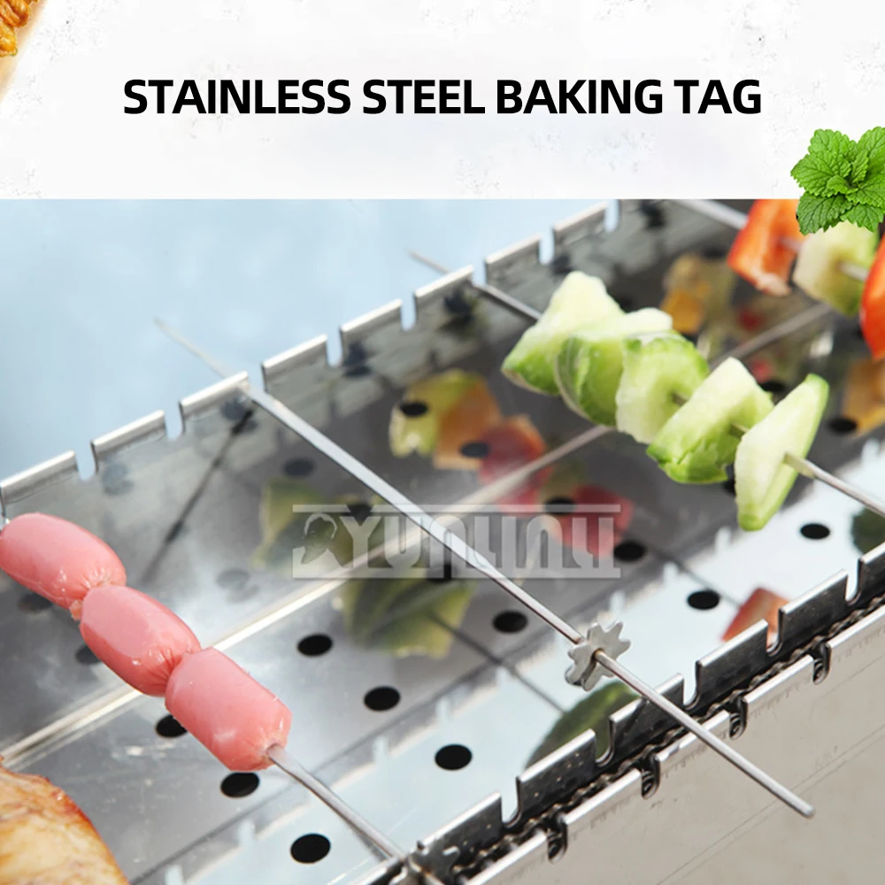 Household Foldable BBQ Stove Stainless steel Barbecue Grill Outdoor Rotary Barbecue Machine Grelha Churrasco