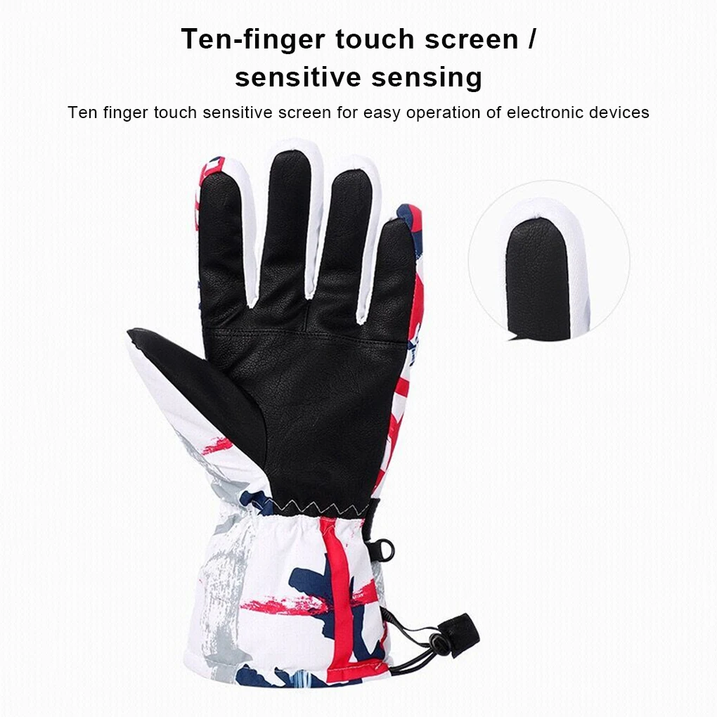 1 Pair Men Winter Glove Portable Stylish Nonslip Thermal Gloves Clothing