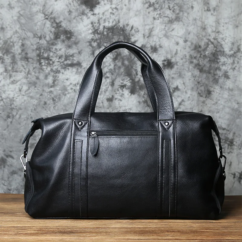 NZPJ Vintage Leder Männer Reisetasche Natürliche Rindsleder Handtasche Lässig Schulter Messenger Computer Tasche Große Kapazität Gepäck Tasche – Detail 18