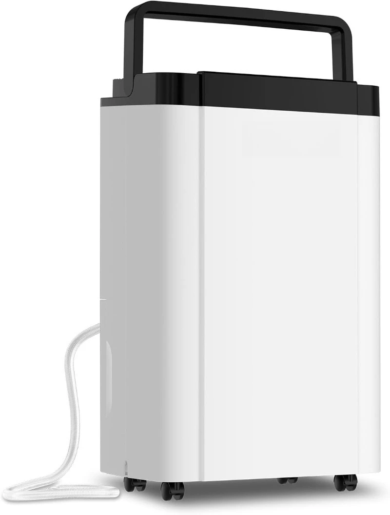 

4,500 Sq. Ft. 50-70 Pints Dehumidifier for Home and Basement with Drain Hose, 0.8 gal Water Tank Capacity, Auto Shut off for Roo