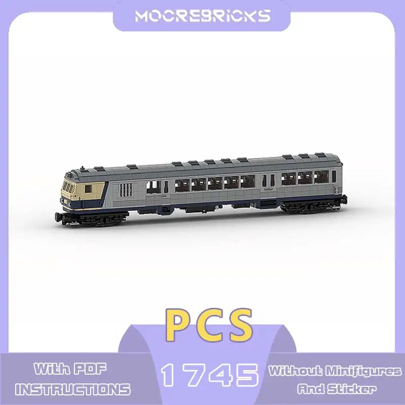 

Commuter Coaches Train Model Transport Series Modular Assembling MOC Building Blocks Technology Bricks Adult Toys Xmas Gifts