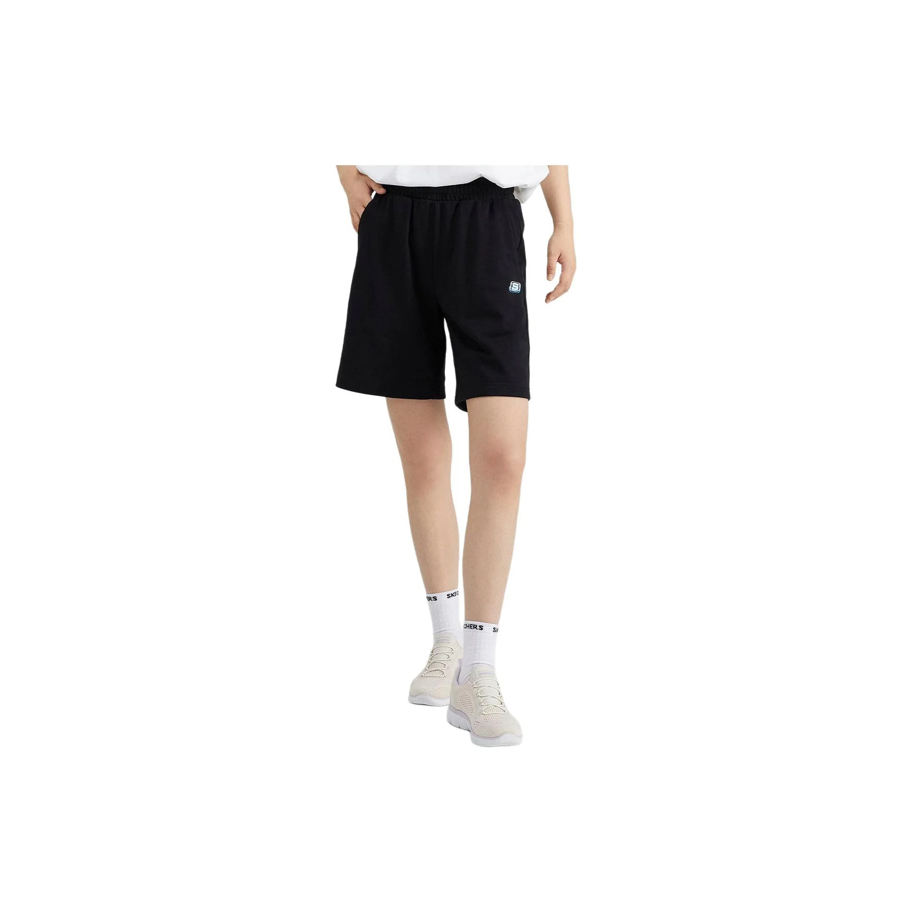 shorts-de-sport-skechers-pour-femme-noir-carbone-l223w136-0018