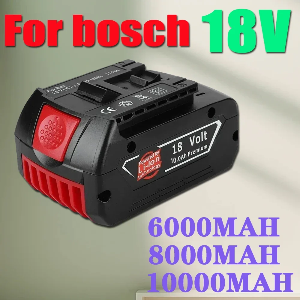 

18V Power Tool Battery 6.0/8.0/10.0Ah Compatible with BAT609 610 618619 Suitable for Bosch Advanced Battery Capacity and Long Li