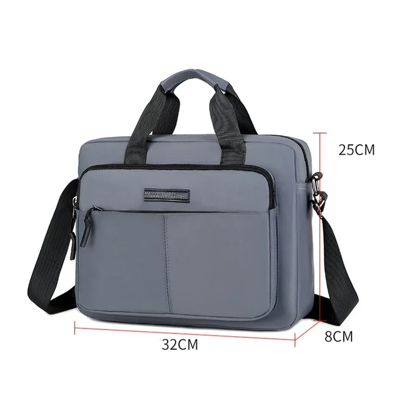 Men\'s Fashion Shoulder Bag Leisure Multi-function Cross Body Horizontal Handbag A4 Paper Business Briefcase Messenger Bag Men