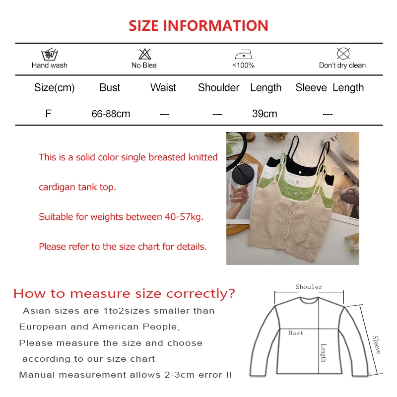 Women Solid Single-breasted Sweet Knit Tank Tops Summer Backless Versatile Cardigan Camisole Sleeveless Slim Sweater Base Shirt