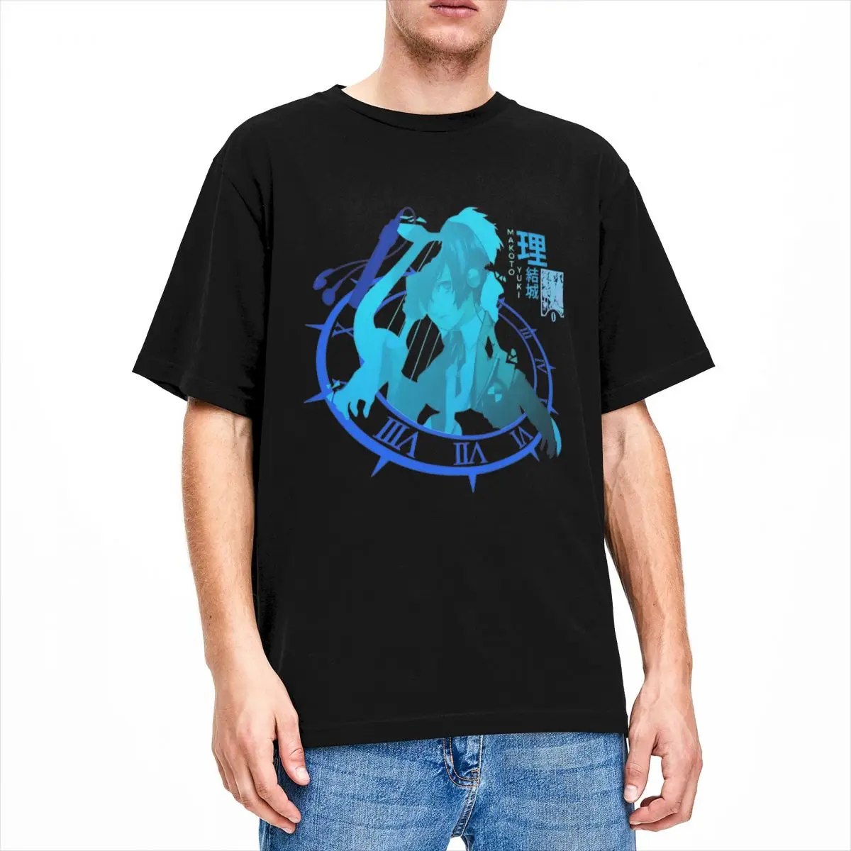 Makoto YukiHero T-Shirt Persona 3 Reload Vintage T Shirts 100% Cotton Popular Tee Shirt For Couple Short Sleeve Printed Tops