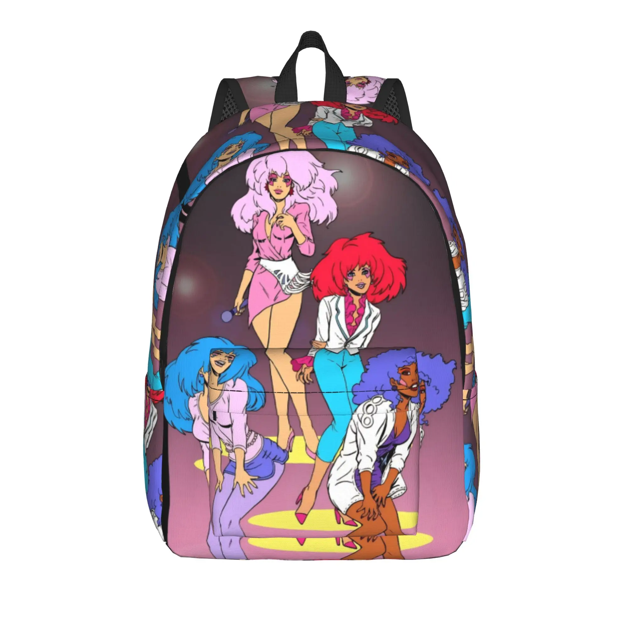 Jem And The Holograms Cool Backpack Lightweight Student Hiking Travel  Daypack for Men Women Laptop Canvas Bags