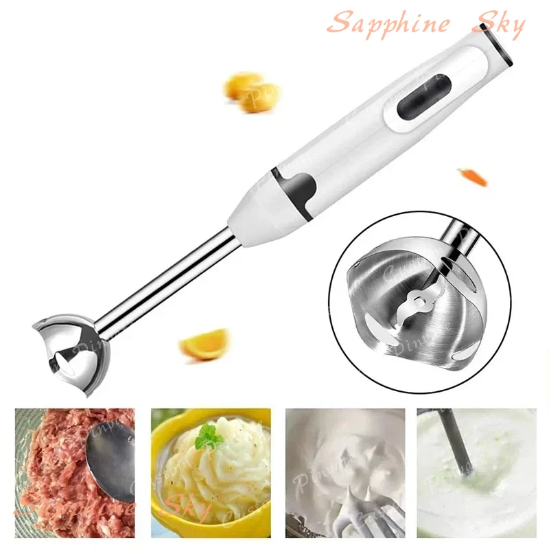 Mixeur Plongeant Électrique pour Aliments et Légumes, Hachoir Manuel pour Smoothies et Sauces