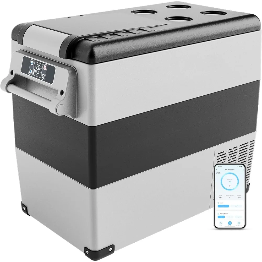 12 Volt Refrigerator, 12V Refrigerator APP Control, 12V Cooler -4 ℉~68 ℉,Portable Freezer,Suitable for Camping,Travel,Truck,Home