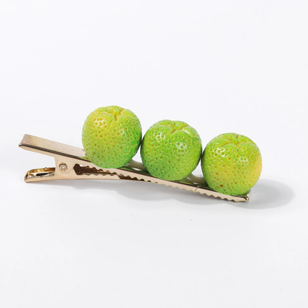 

4pcs Hair Clips Women Fruit Cute Accessories Small Durable Alligator Hairpins For Daily Party Wedding Decoration