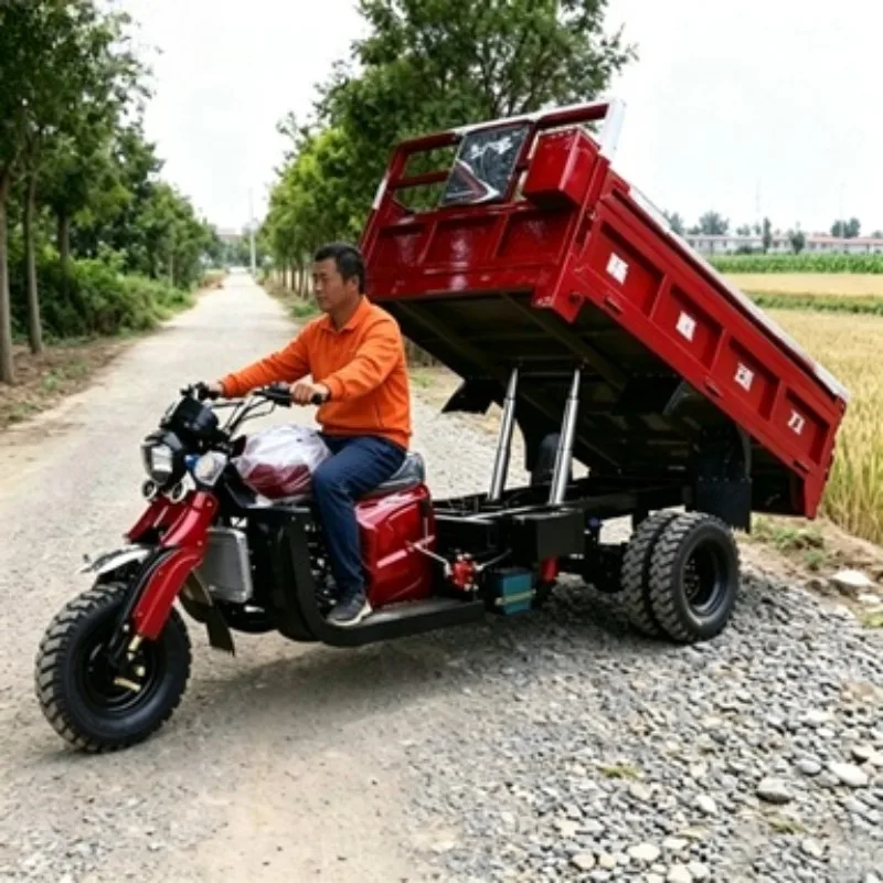 2026 New High-Performance 60V Electric Tricycle Passenger 8-Seater, 3000W Motor Open-Body Passenger Cargo Tricycle