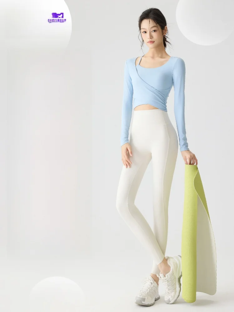 الأبيض الحرير الجليد كيت اليوغا السراويل النساء الصيف رقيقة جلد arkskin ضيق صالح قاعدة طبقة السراويل عالية الخصر خمسة طول ألياف البوليستر