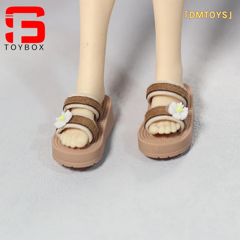 DMTOYS DP001 DP002 1/6 Scale Handmade Slippers Snow Shoes Model For 12" Female Soldier Action Figure Body Dolls