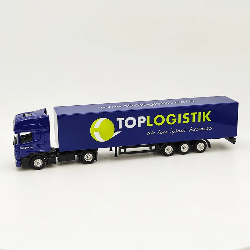 Diecast Alloy TOP LOGISTIK Large Transport Vehicle Toys Cars Model Classics Nostalgia Adult Gifts Souvenir Static Display