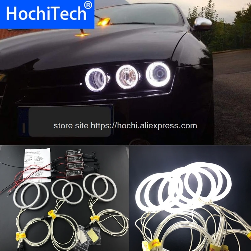 

Для Alfa Romeo 159 2005 2006 2007 2008 2009 10 2011 HochiTech Отличный комплект CCFL Angel Eyes Ультра яркая подсветка фар