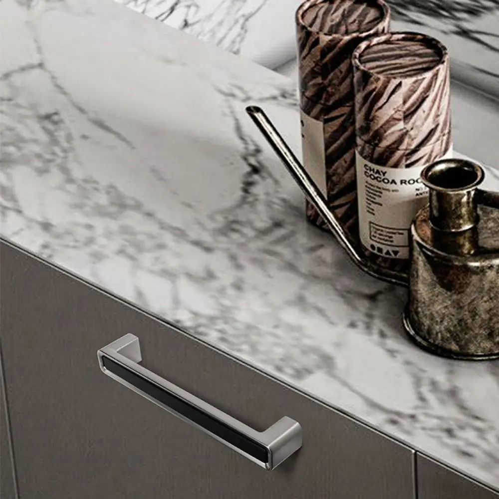 

Zinc Alloy Zinc Alloy Drawer Handle Square Single Hole Modern Minimalist Square Single Hole Handle Black Durable Cabinet Handle
