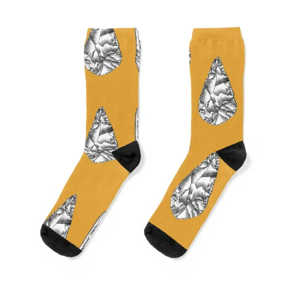 Archeology Yellow Lithic. Socks sports stockings bright garter Socks Women Men's