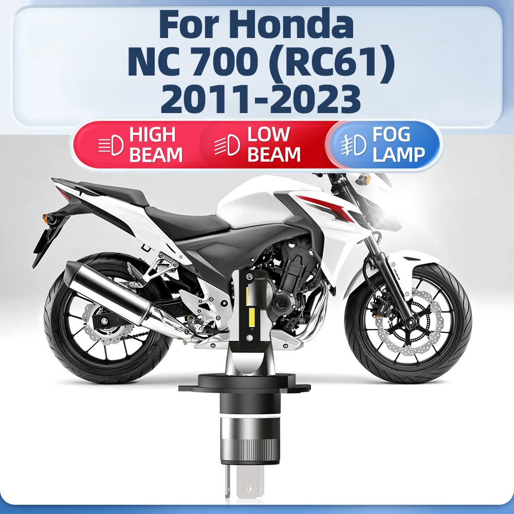 

Motorcycle H4 LED Headlight Bulb 10000LM Replace Hi Lo Beam Moto Lamp 12V For Honda NC 700 (RC61) 2011-2019 2020 2021 2022 2023