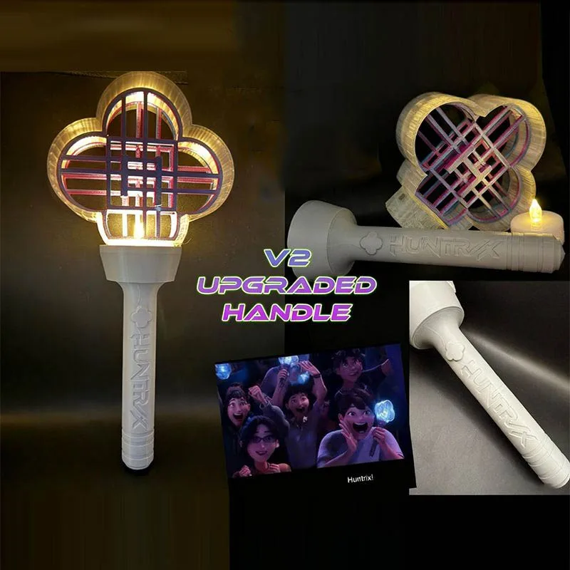 Anime Film KPop HUNTR/X Saja Boys Cosplay Light Stick Flash Glow Stick Model Prop Party Accessories Decoration Ornament