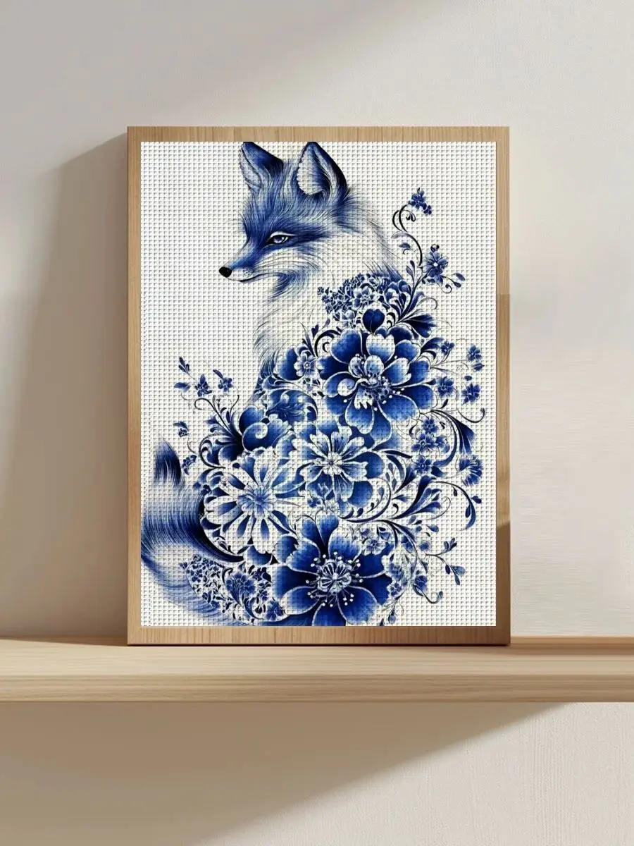 1 Stück 30x40cm/11,8*15,74 Zoll Katzen-Motiv Kreuzstich-Set DIY-Kit 11CT/14CT DIY Stickerei-Set Kreuzstich-Zubehör – Detail 1