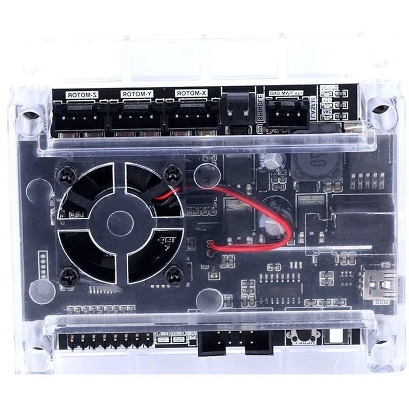 LICE-CNC Engraving Machine Controller Board 3-Axis 150W, For 3018-PRO/MAX CNC Router E-Stop/Offline Probe/Limit Switch Ports